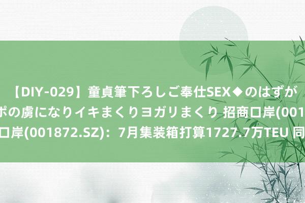 【DIY-029】童貞筆下ろしご奉仕SEX◆のはずが媚薬で一転！！童貞チ○ポの虜になりイキまくりヨガリまくり 招商口岸(001872.SZ)：7月集装箱打算1727.7万TEU 同比增长9%