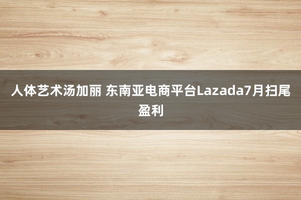 人体艺术汤加丽 东南亚电商平台Lazada7月扫尾盈利