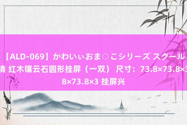 【ALD-069】かわいぃおま○こシリーズ スクール水着編 清 红木镶云石圆形挂屏（一双） 尺寸：73.8×73.8×3 挂屏兴