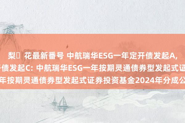 梨々花最新番号 中航瑞华ESG一年定开债发起A，中航瑞华ESG一年定开债发起C: 中航瑞华ESG一年按期灵通债券型发起式证券投资基金2024年分成公告