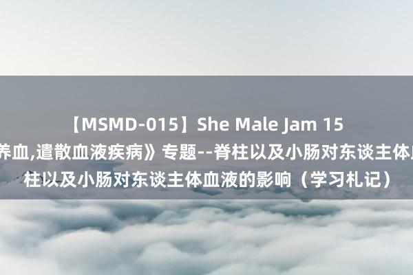 【MSMD-015】She Male Jam 15 中医反射疗法--《补血养血，遣散血液疾病》专题--脊柱以及小肠对东谈主体血液的影响（学习札记）