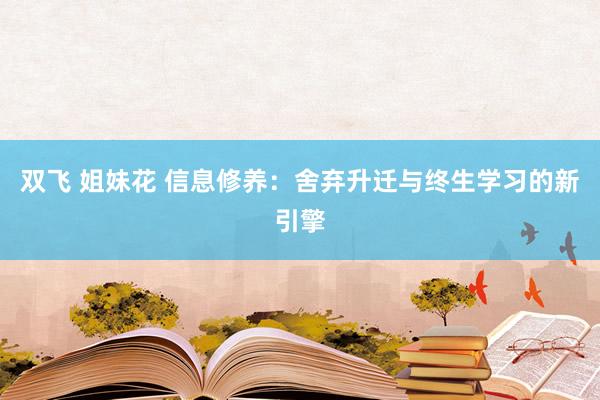 双飞 姐妹花 信息修养：舍弃升迁与终生学习的新引擎